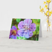 Carte Fleurs violettes (Fleur jaune)