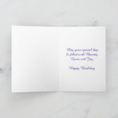 Carte Fleurs violettes Anniversaire (Intérieur)