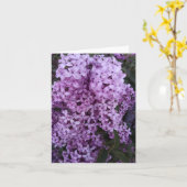 Carte Fleurs violettes Lilac Photographie (Fleur jaune)