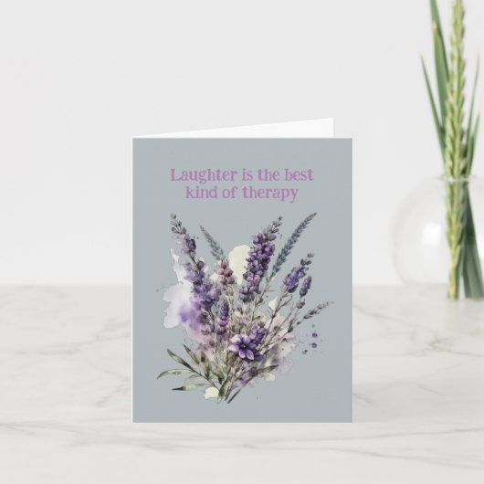 Carte Fleurs violettes rayonnantes : Flore vierge Toutes (Devant)