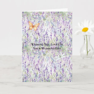 Carte Fleurs Violettes Romantiques Assez Mariage
