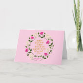 Carte Fleurs violettes roses William Shakespeare Ne dout (Devant)