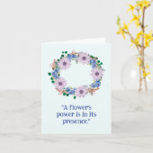 Carte Fleurs violettes vierges Wreath murale (Fleur jaune)