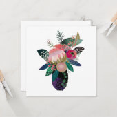 Carte Fleurs Whimsics (Devant/Arrière en situation)