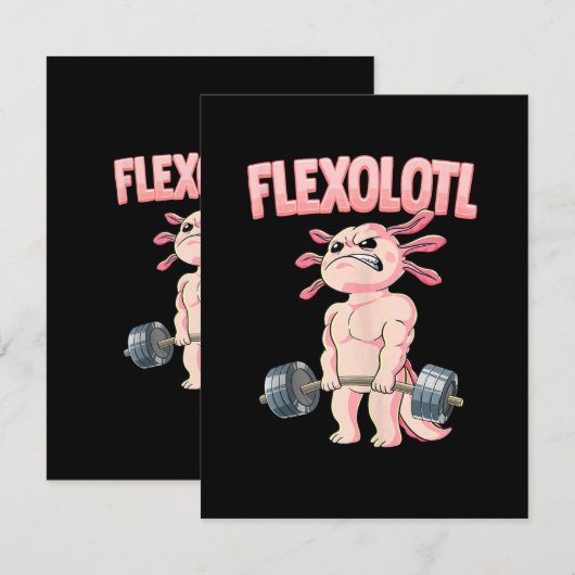Carte Flexolotl Axolotl (Devant / Derrière)