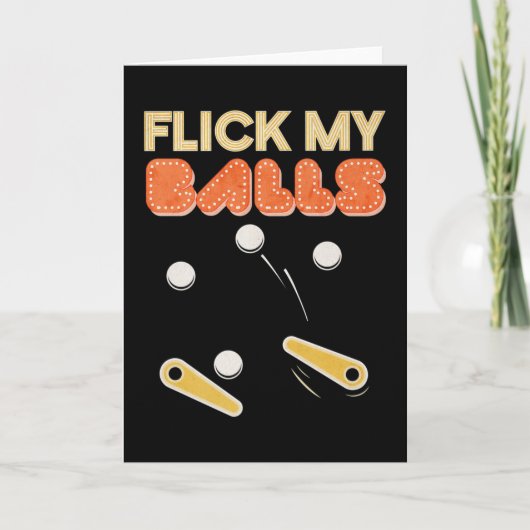 Carte Flick My Balls Classic Retro Pinball Premium (Devant)