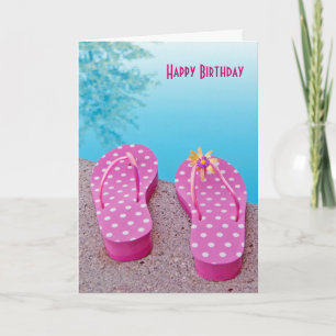 Carte Flip Flops Anniversaire