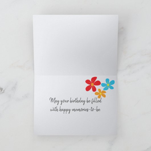 Carte Flips-Flops d'anniversaire sur Clothesline (Intérieur)