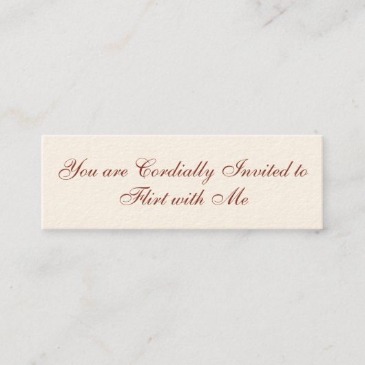 Carte Flirt (Devant)