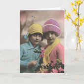 Carte Flirt de Français - meilleurs amis de BFF pour (Fleur jaune)