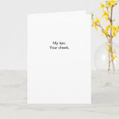 Carte Flirty My Lips Your Cheek (Fleur jaune)