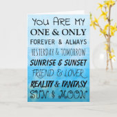 Carte Flirty Now and Forever, I Love You (Fleur jaune)