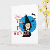 Carte Flirty Wicked Witch (Fleur jaune)