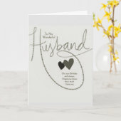 CARTE **FLIT AVEC LE MARI À SON ANNIVERSAIRE** (Fleur jaune)