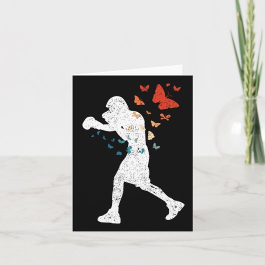 Carte Float Comme Papillon Sting Bee Boxer Love Boxer S (Devant)