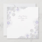 Carte Flocon de Neige Blanc (Dos)