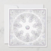 Carte Flocon de Neige Blanc (Devant)