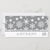 Carte Flocon de neige de Noël d'hiver Mon logo d'entrepr (Devant)