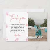 Carte Flocon de neige d'hiverCarte de remerciements d'an (Devant)