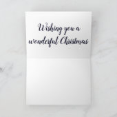 Carte Flocon de neige en argent orné (Intérieur)