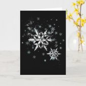 Carte Flocon de neige pour femmes (Fleur jaune)