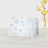 Carte Flocons de neige (Fleur jaune)