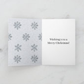 Carte Flocons de neige Glitz argent Noël (Intérieur)