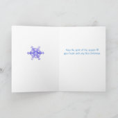 Carte Flocons de Noël pour Nièce (Intérieur)