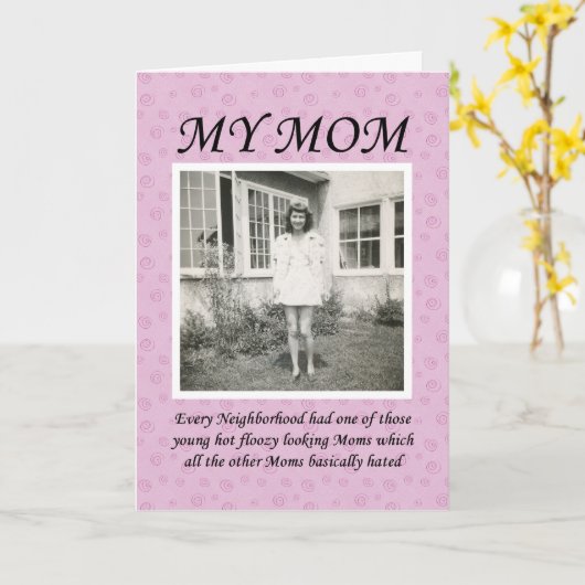 Carte Floosy Maman Anniversaire (Fleur jaune)