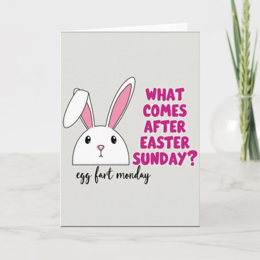 Carte Floppy Ear Funny Bunny Card (Devant)