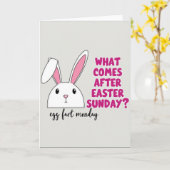 Carte Floppy Ear Funny Bunny Card (Fleur jaune)