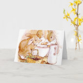 Carte Flopsy Et Cottontail Beatrix Potter (Fleur jaune)