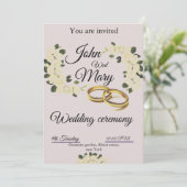 Carte Flora Faire-part de mariage (Debout devant)