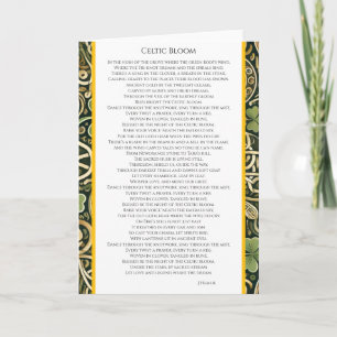 Carte Floraison celtique