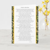 Carte Floraison celtique (Fleur jaune)