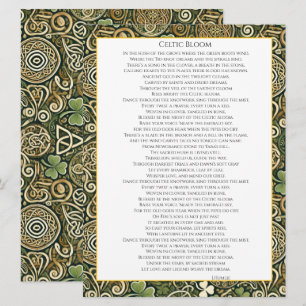 Carte Floraison Celtique