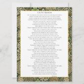 Carte Floraison celtique (Devant)