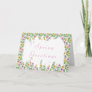 Carte Floraison printanière
