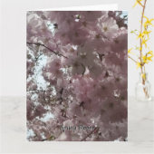 Carte Floraison printanière (Fleur jaune)