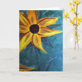 Carte Floral (Fleur jaune)