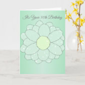 Carte Floral 50e anniversaire (Fleur jaune)