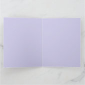 Carte Floral à fleurs violettes (Intérieur)