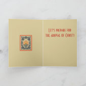 Carte Floral Advent Candelabra Stylized Nordic Christmas (Intérieur)