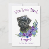 Carte Floral Affenpinscher (Devant)
