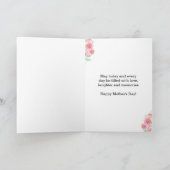 Carte Floral Aquarelles Jolie Fête des Mères Stepmere (Intérieur)