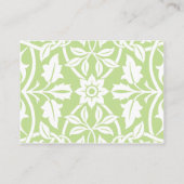 Carte Floral Baby Registry - Baby Green (Dos)
