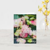 Carte Floral - Bégonia (Fleur jaune)