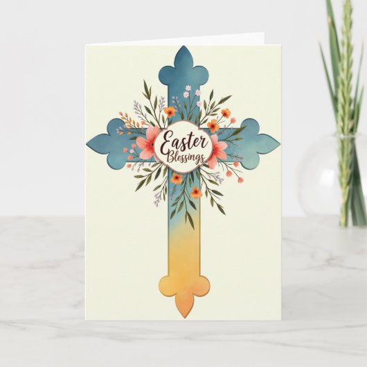 Carte Floral Blessing Season Card (Devant)