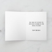 Carte Floral bleu | Anniversaire du prêtre | Vierge Mari (Intérieur)