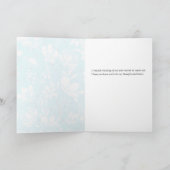 Carte Floral Bleu & Blanc Vous Manquant (Intérieur)